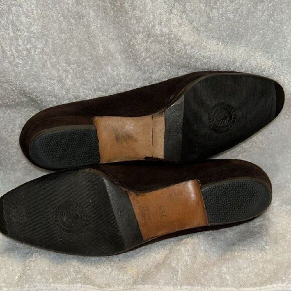 Via Fiorentina Womens Brown Suede Leather Shoes Made In Italy Size 7.5 - Picture 2 of 5